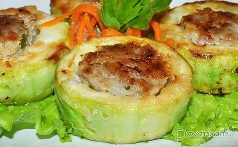Вкусные кабачки фаршированные мясом