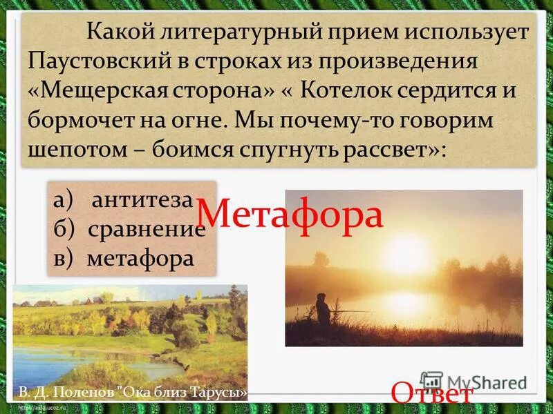 Произведение мещерская сторона