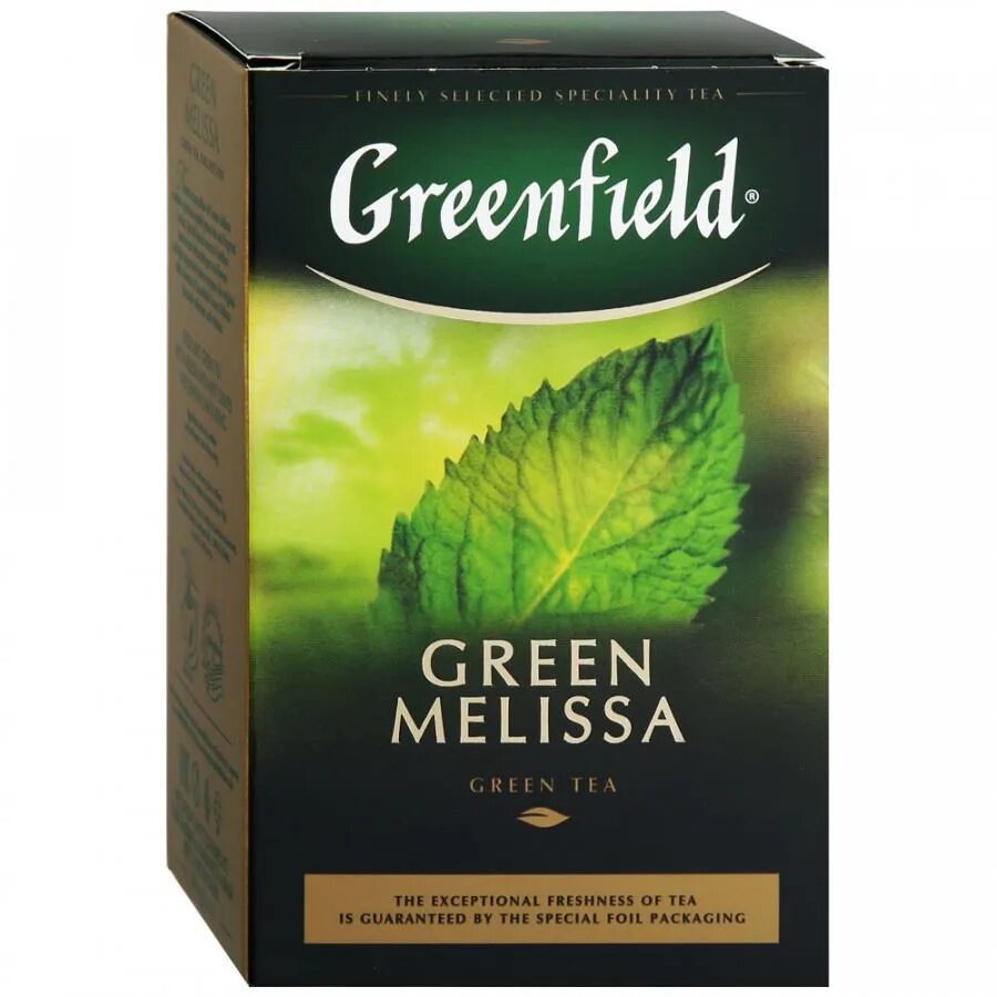 Чай зеленый Greenfield Green Melissa. Гринфилд зелёный с мелиссой. Гринфилд это