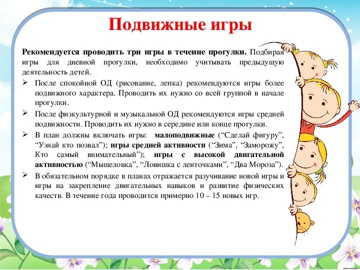 Как часто проводят игры. Подвижные игры на прогулке. На прогулке подвижные игры проводят. Организация прогулки в детском саду презентация. Алгоритм подвижные игры на прогулке.