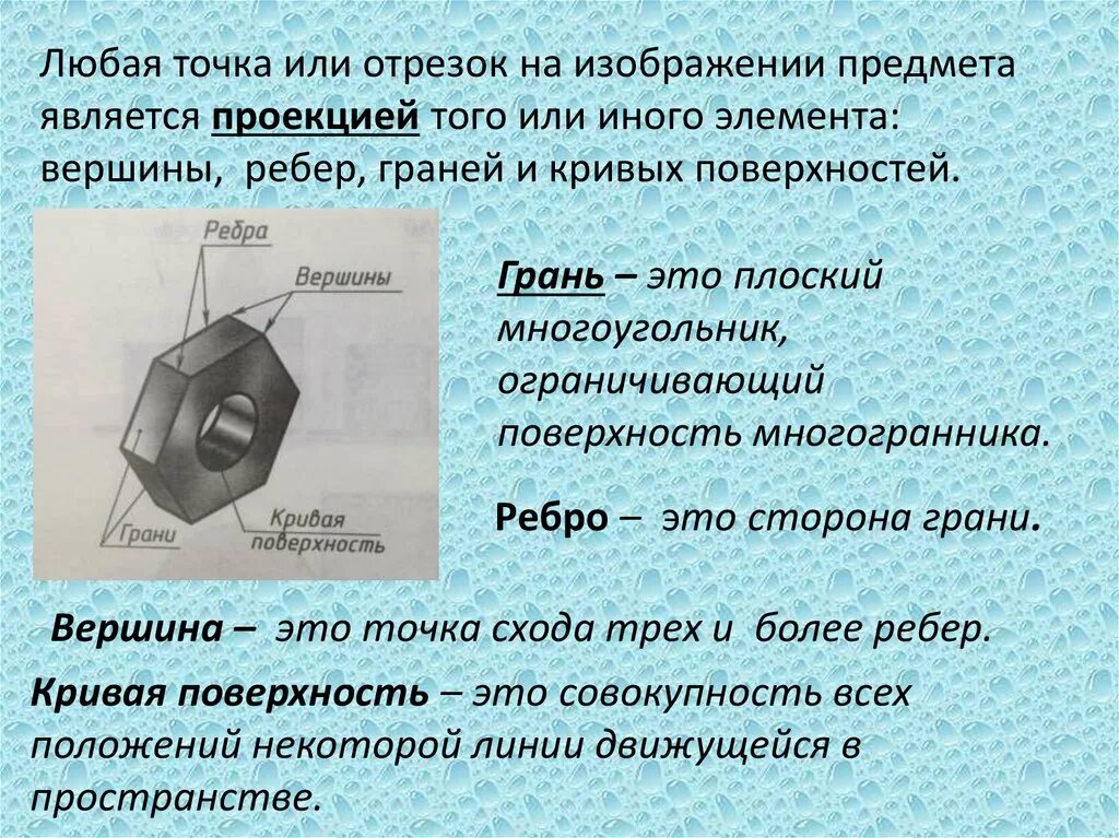 Дополнительная информация вершины или ребра. Проекции вершин ребер и граней предмета. ребро предмета. построение проекций вершин ребер граней предмета. проекция вершины.