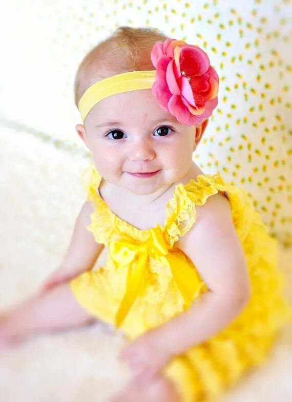 Baby and yellow