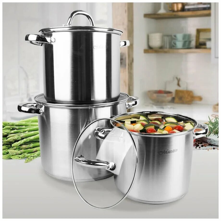 Mr 2023. набор посуды maestro mr 2106 12 пр. мистер и мисс 2023. кастрюля maestro нержавеющая сталь 18 л. набор кастрюля maestro mr 3501-12.