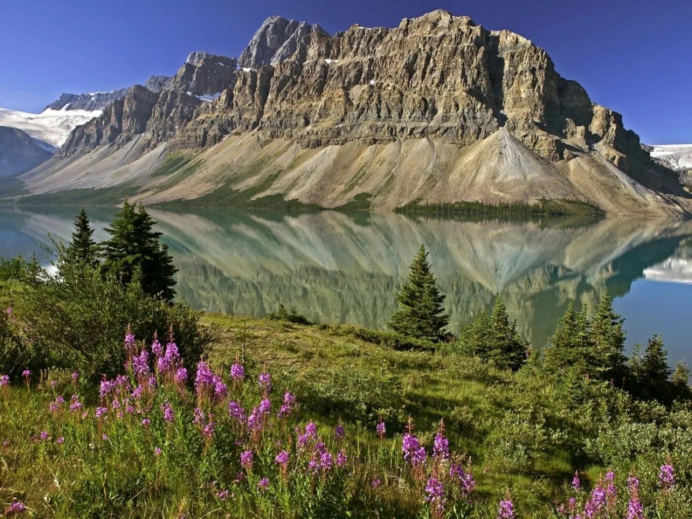 Nature is beauty. Национальный парк Банф, Канада. Bow Lake, Banff National Park, Alberta, Canada, Канада. Озеро БОУ Канада.