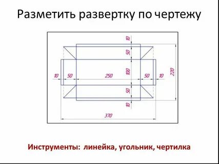Выполнение развертки 5 класс технология