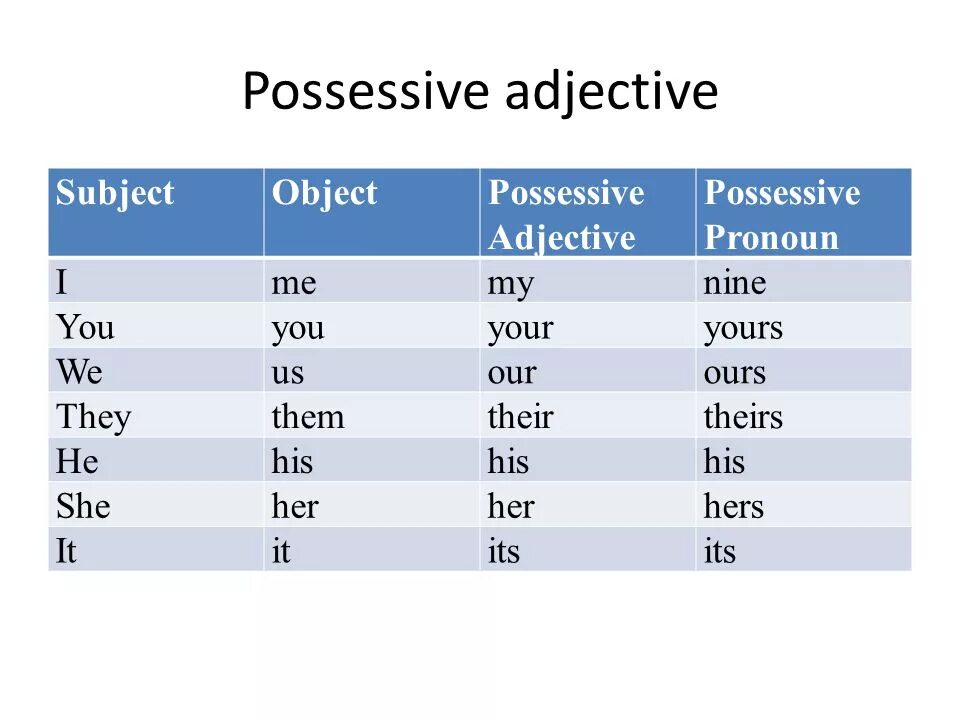 They them. Possessive adjectives в английском. Possessive adjectives and pronouns правило. Possessive adjectives правило. Possessive adjectives and pronouns разница.