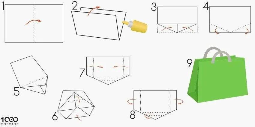 Сумка пакет из цветной бумаги. Как сделать подарочный пакетик из бумаги а4. Как склеить бумажный пакет с дном схема. Как сделать пакет из бумаги а4 пошагово. Самодельный подарочный пакет.