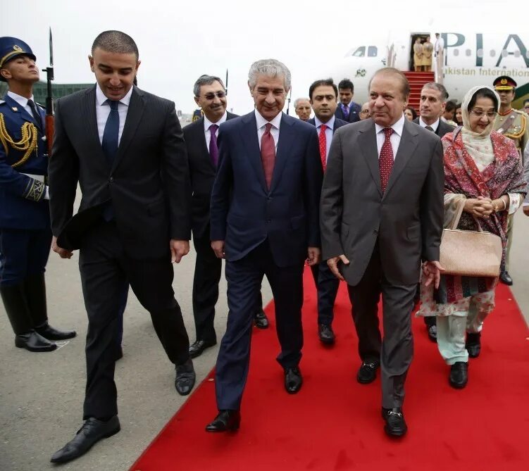 Рост азербайджана. Мухаммад Наваз Шариф и Гейдар Алиев. Приезд пакистанского премьер в Санкт-Петербурге.