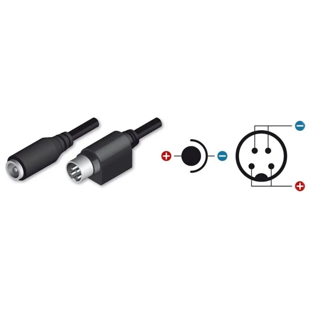 Гнездо Mini din 4 Pin (s-VHS). DC Adapter Standard DC Connector (female) to Mini din (4-Pin). 4-Контактный разъем питания Mini din. Переходник Mini din 4pin на SHVS.