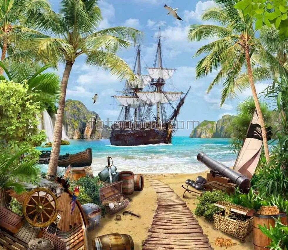 Ораньестад остров корабль. Assassin's creed black flag остров. Пираты пиратского острова. Пираты карибского моря бухта. Пиратский остров.