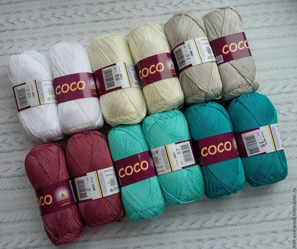 Купить пряжу россии. Vita Cotton Coco. Пряжа Coco Vita Cotton. Vita Cotton Coco палитра.