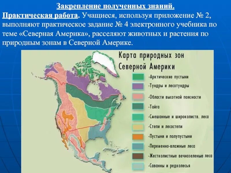 Характеристика природных зон северной америки и евразии. Природные зоны Северной Америки. Карта природных зон Северной Америки. Природные зоны Сев Америки. Основные природные зоны Северной Америки.