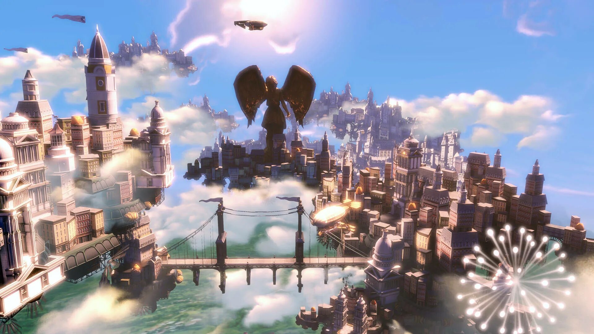 Bioshock infinite небесный город колумбия. Город колумбия биошок инфинит. Infinite city. Bioshock columbia. Living in the endless city.
