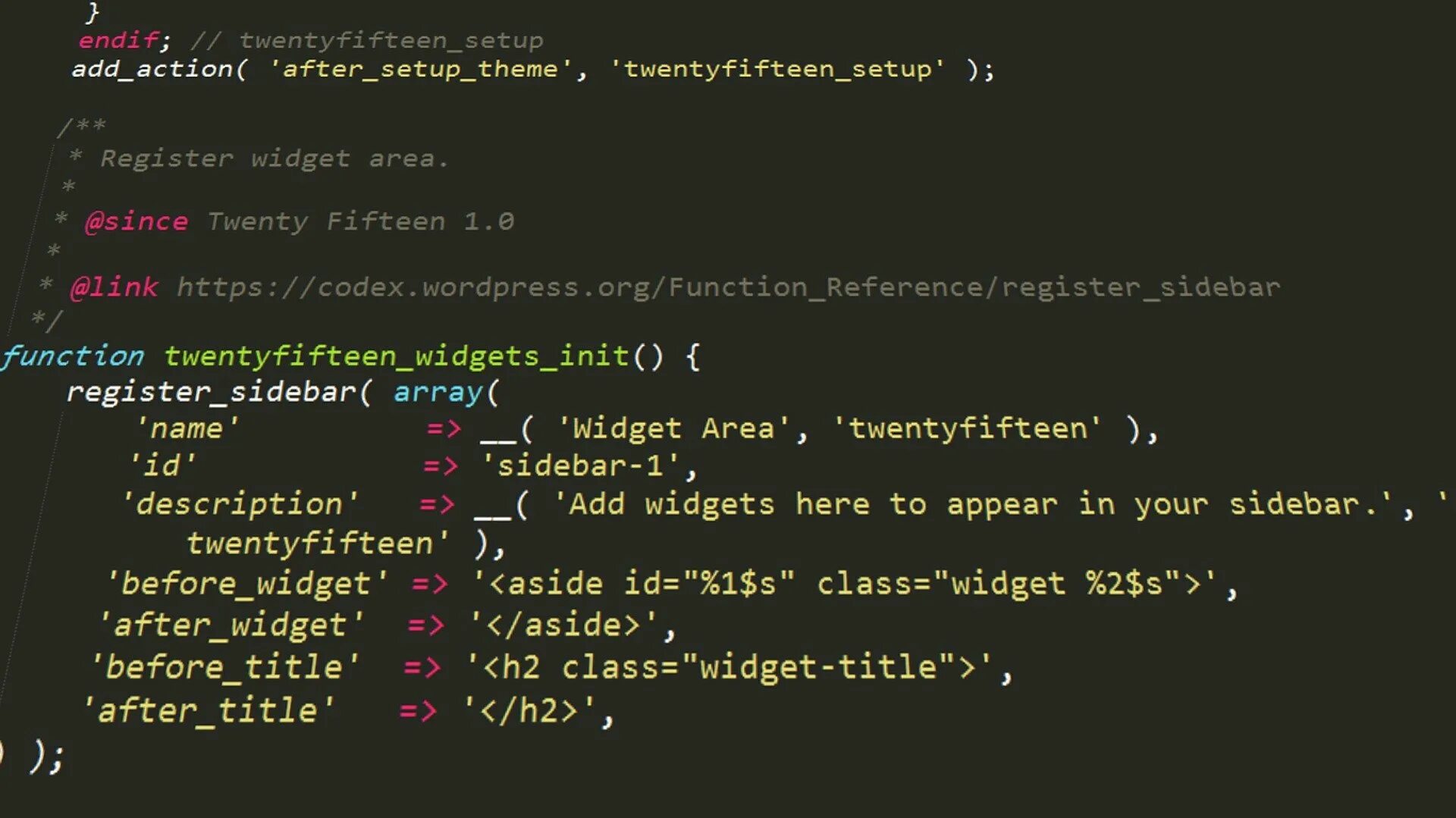Function title