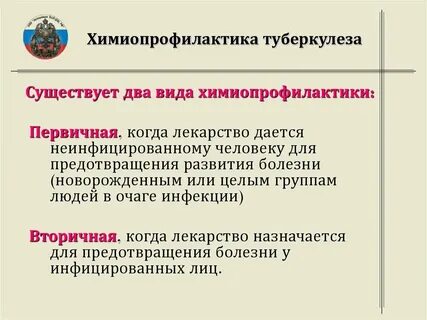 Вторичная профилактика туберкулеза