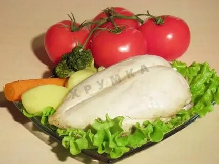 Курица с овощами на пару