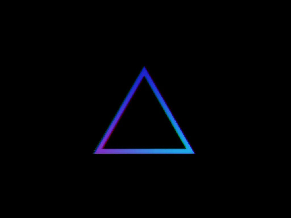 Синий треугольник. Простые обои. Градиент треугольники.