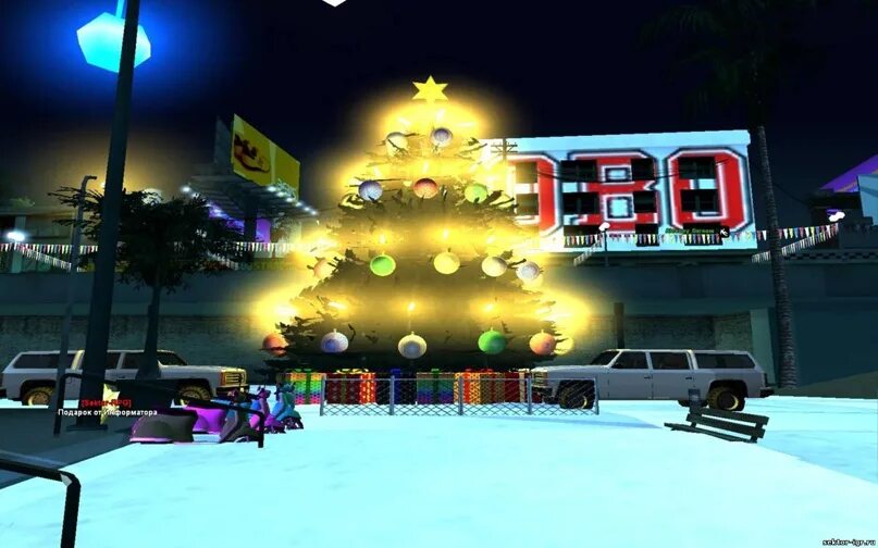 Новогодние самп. Новогодняя елка gta sa. гта с елкой. новый год самп. новогодняя елка самп.