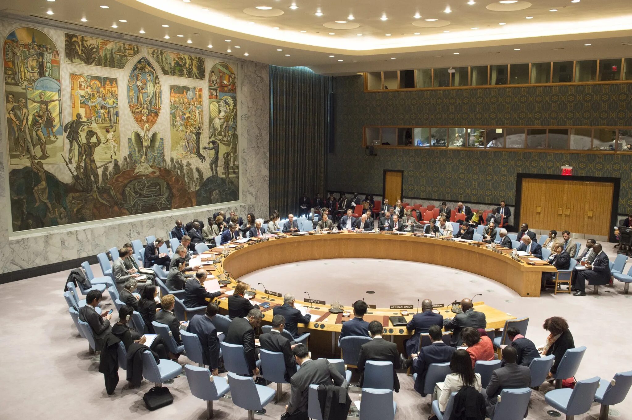 Оон 8 лет. Peace and Security Council of the African Union. Зал пресцентра. Un Security Council on Ukraine.