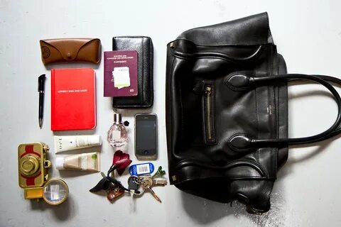 Inside a bag