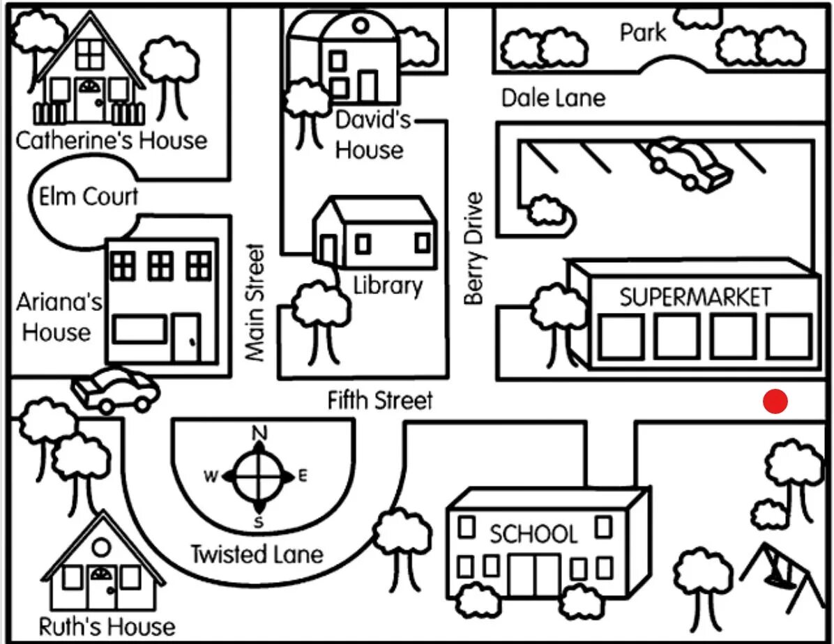 This is my street. План города на английском. План города для детей английский. Схема города раскраска для детей. Карта города для детей для описания.
