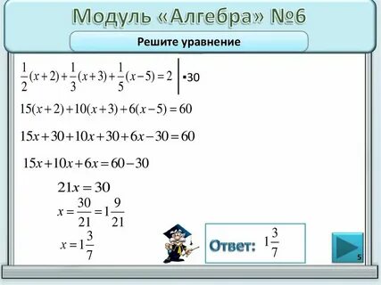 Модульное решение