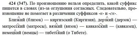 Русский язык 6 класс номер 424