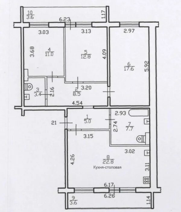 Планировка 4 комнатной квартиры в панельном доме. Планировка пик 2 комнатная 56.3 м планировка. План трехкомнатной квартиры улучшенной планировки. Планировка четырехкомнатной квартиры с размерами.