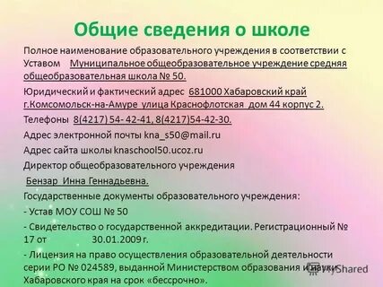 Полное наименование класса