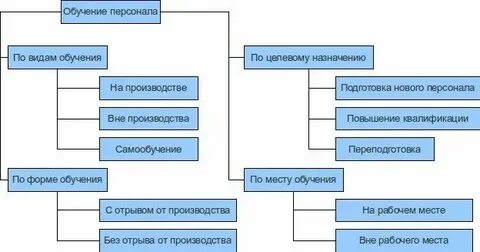 Виды обучений работников