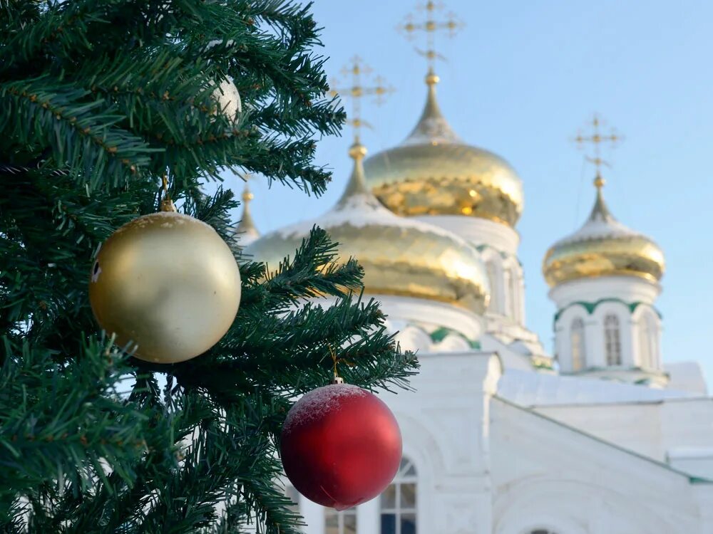 Рождество в Раифском монастыре Казань. Православное Рождество. Рождество Церковь. Рождество в России.