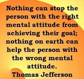 Right attitude