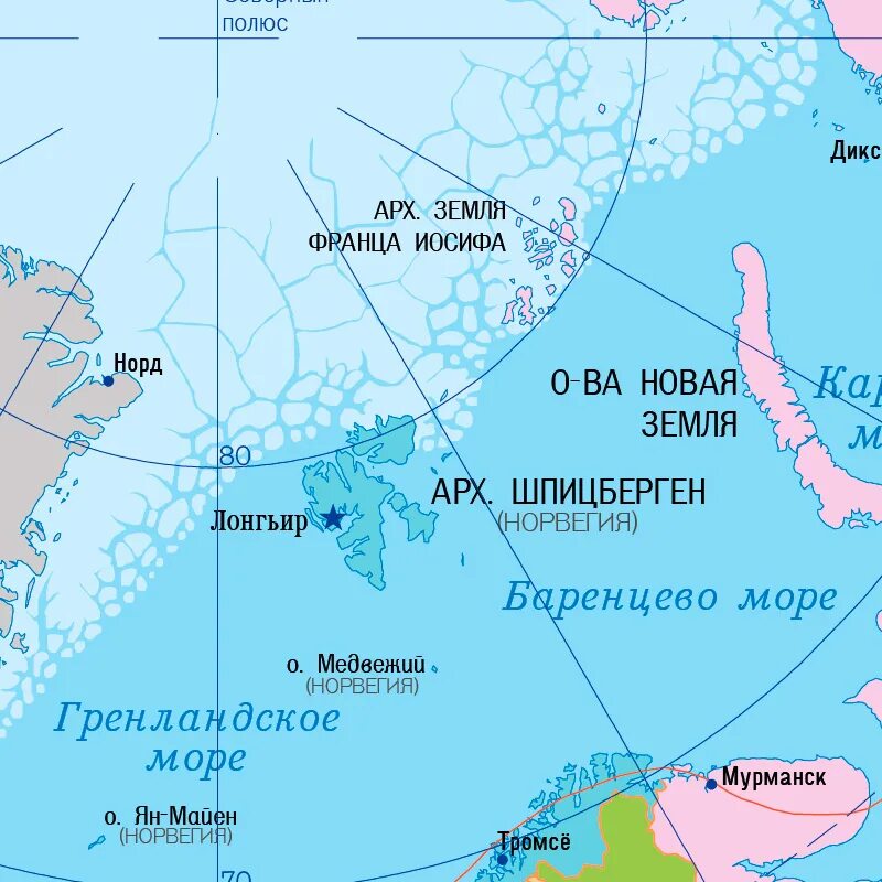 Земля Франца Иосифа на карте. Земля Франца Иосифа на карте Арктики. Шпицберген и земля Франца Иосифа на карте.