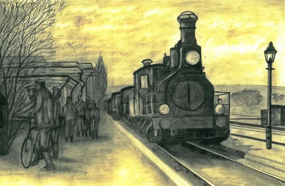 Блок на дороге. Иллюстрация ЖД. Железная дорога зарисовки. Железная дорога Графика. Железная дорога иллюстрация.