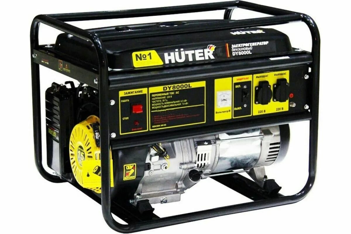 Huter работа. Электрогенератор dy6500l huter.