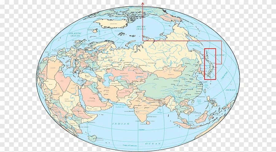 Где находится Япония на карте полушарий. Япония на карте полушарий. Карта восточного полушария с островами. Политическая карта восточного полушария. Японские острова на карте евразии