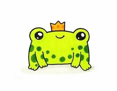 Милые лягушки нарисовать легко