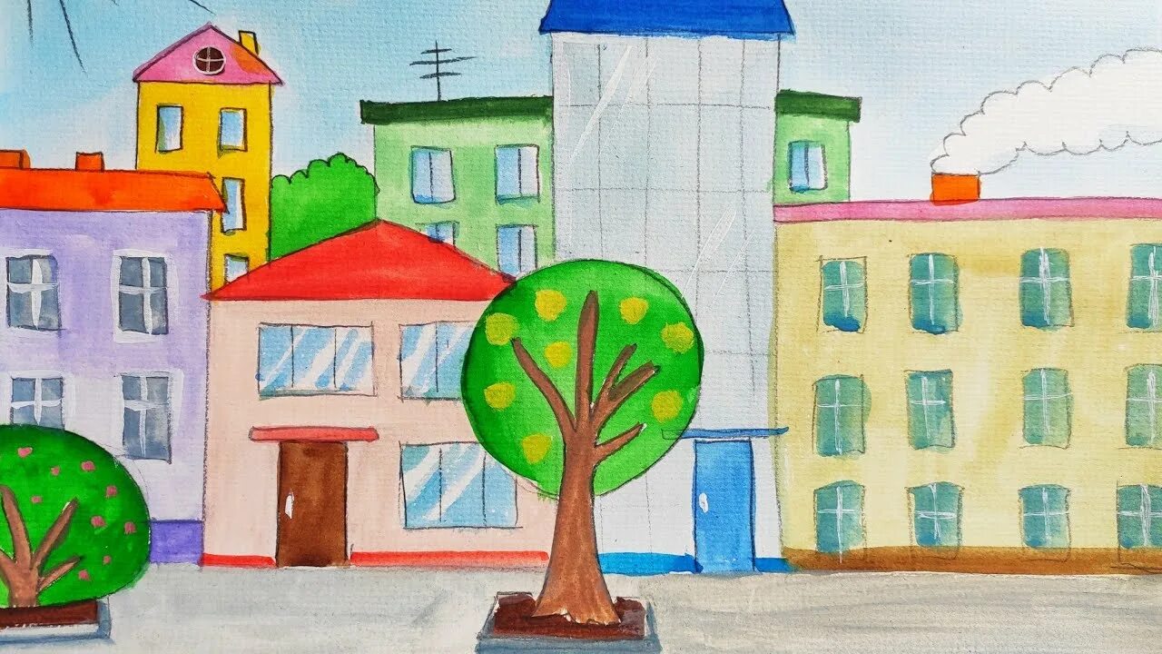Нарисуй г. Рисунок наш город. Рисование городских домов. Дома в городе рисование в старшей группе. Рисование городских домов в старшей группе.