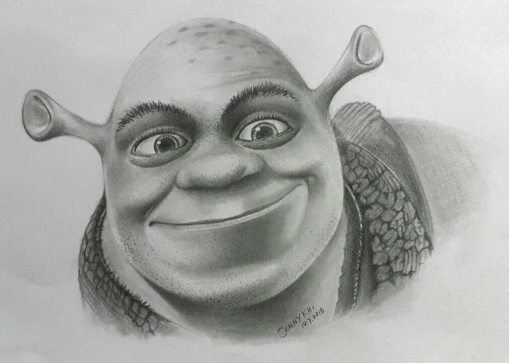 Шрек нарисовать