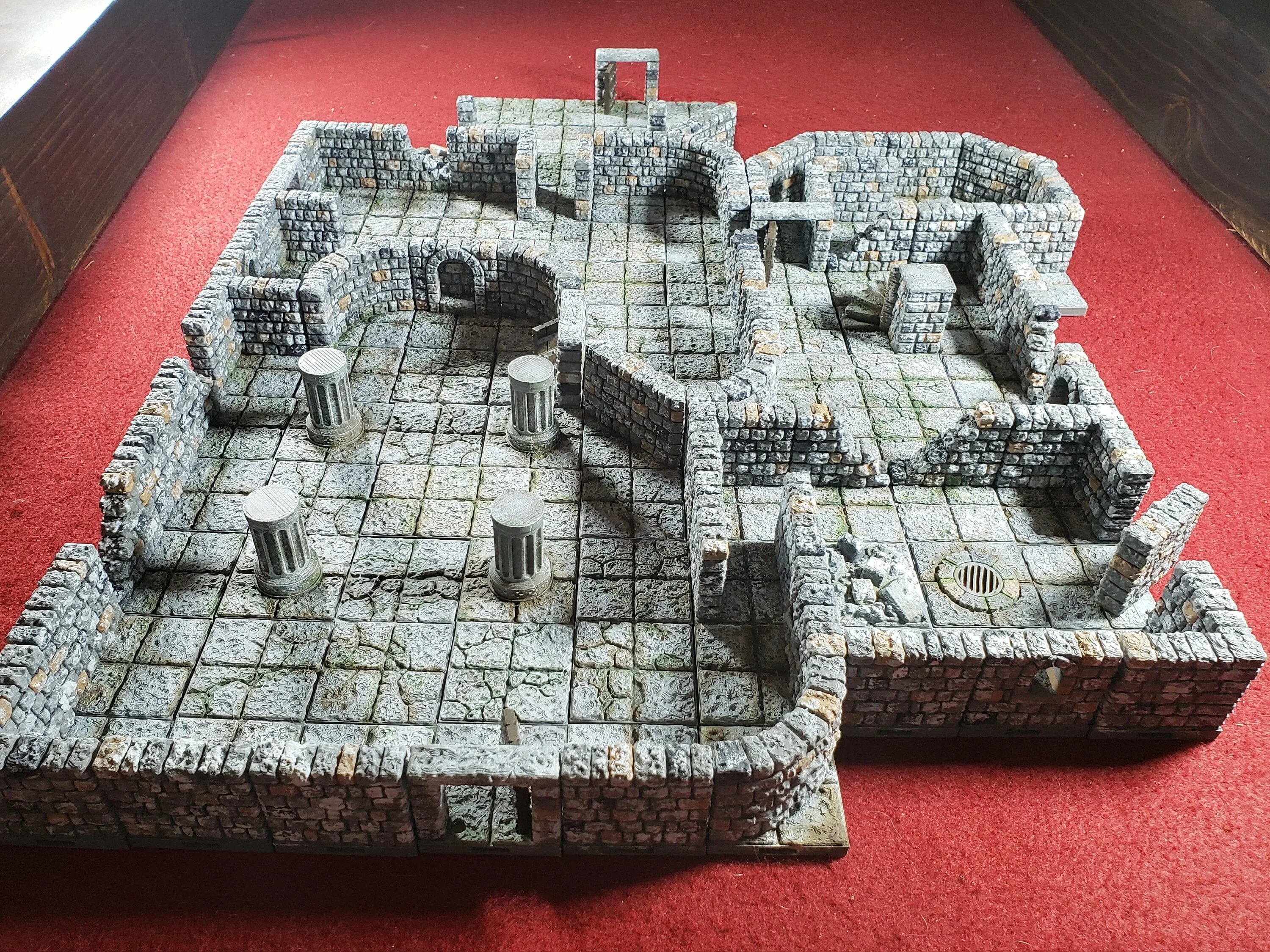 Dungeons and dragons террейн. Terrain tabletop 28mm. Террейн храм вархаммер. Днд диорама. Dungeons and dragons террейн.