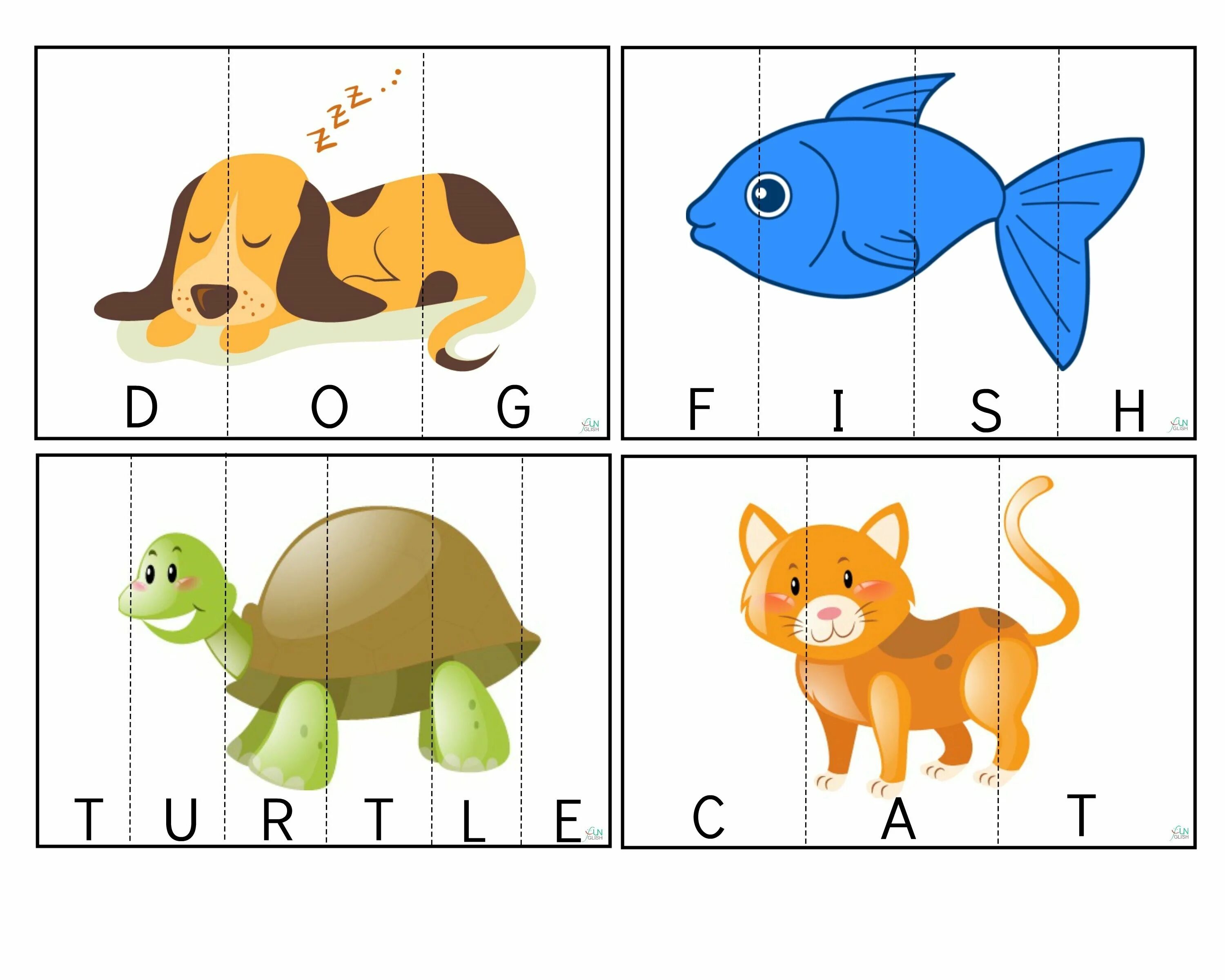 Собери слово из частей. Пазлы животные для детей. Задания для малышей пазлы. Карточки пазлы для детей. Разрезные пазлы для малышей.