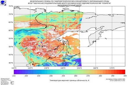 Температура на востоке