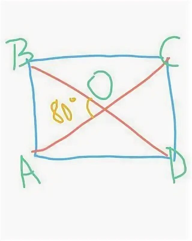 Диагональ прямоугольника образует угол 51 с одной. Счет пересекающихся Четырехугольники 2 класс.