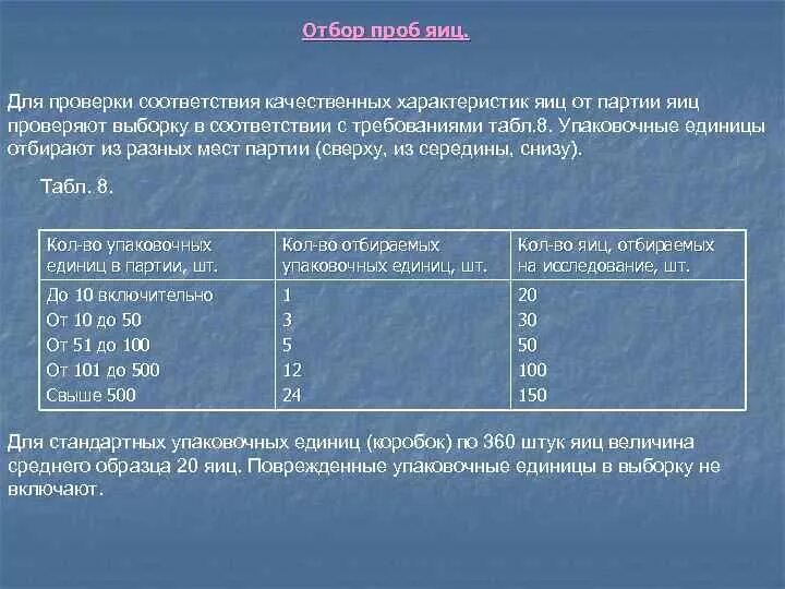 Отбор количества образцов. Отбор проб куриных яиц. нормы отбора проб. последовательность отбора проб. правила отбора объединенной пробы.