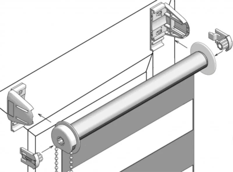 Сборка жалюзи день ночь. Сборка рулонной шторы Garden Mini Rollo. Механизм крепление рулонных штор Легранд. Монтаж рулонной шторы сшк60. Крепление рулонных штор Зебра.
