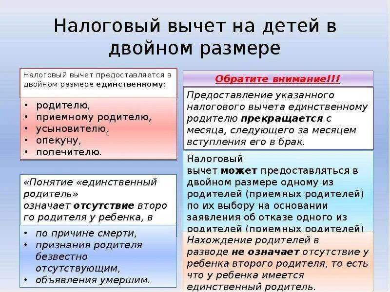 Что такое налоговый вычет на второго ребенка. Двойной налоговый вычет на детей. Налоговый вычет в двойном размере. Вычет в двойном размере на детей. Вычет на ребенка родителю.