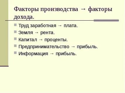 Рента прибыль заработная плата это