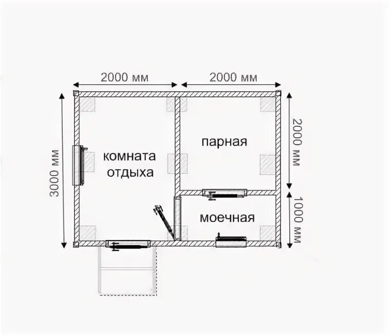 Фундамент под баню 3 на 5 проекты Баня 3.5х3.5 в Чашу Печь в Комплекте Цена в Екатеринбурге (615.455 руб.