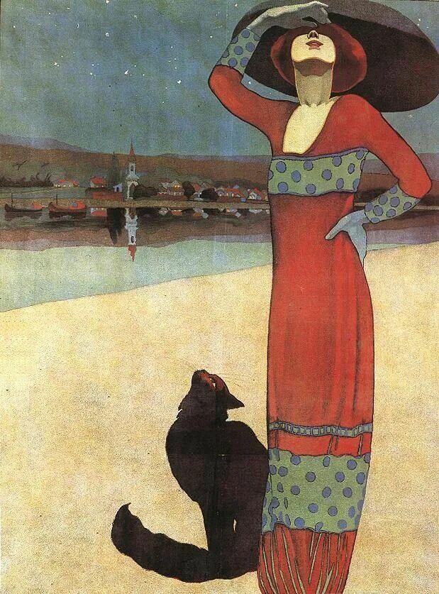 Geza voros картины. Géza faragó - slim woman with a cat (1913). Модерн в изобразительном искусстве. Художник фараго геза. Геза художник.