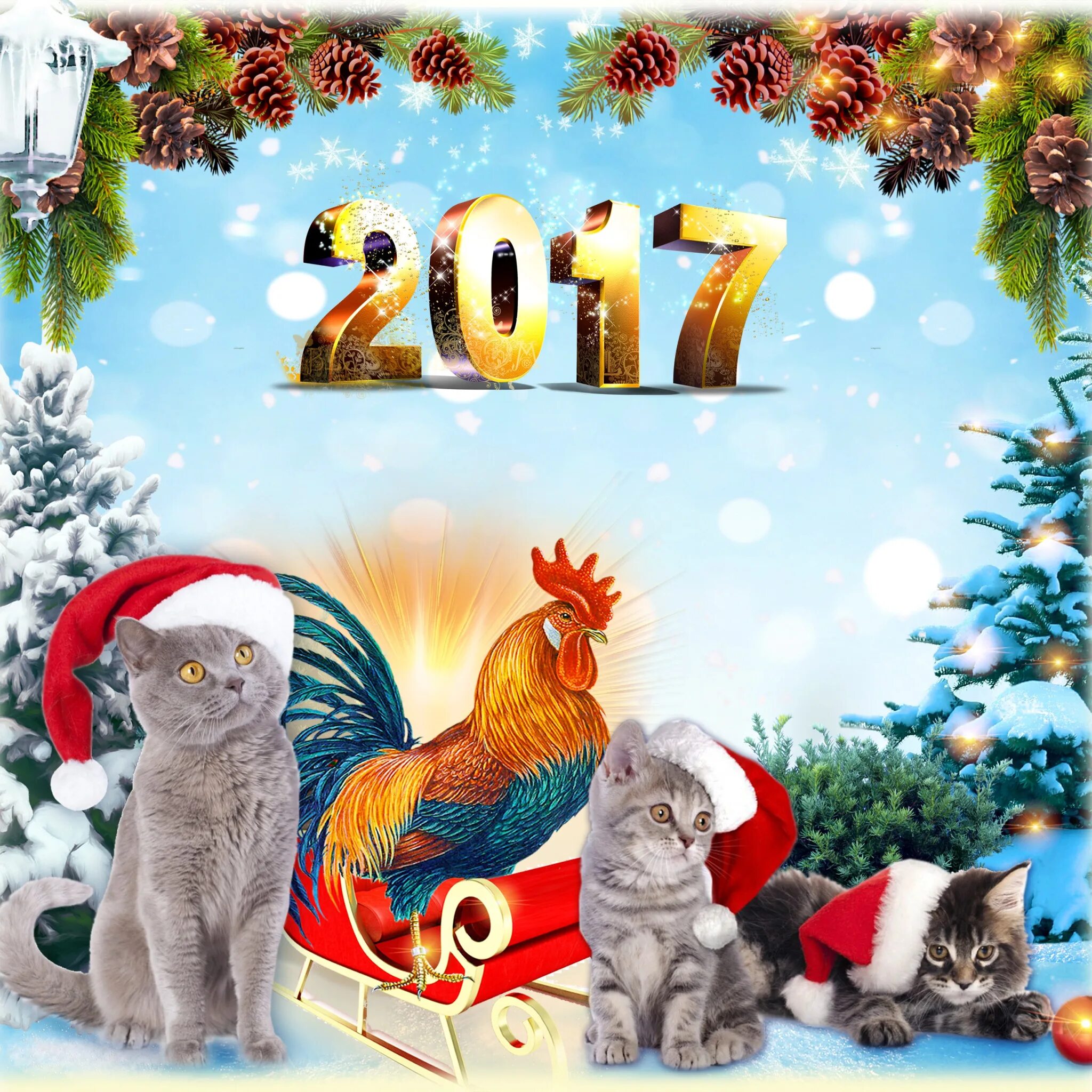 2017 Год. Календарь 2017. Новогодний календарь. Календарики на новый год.